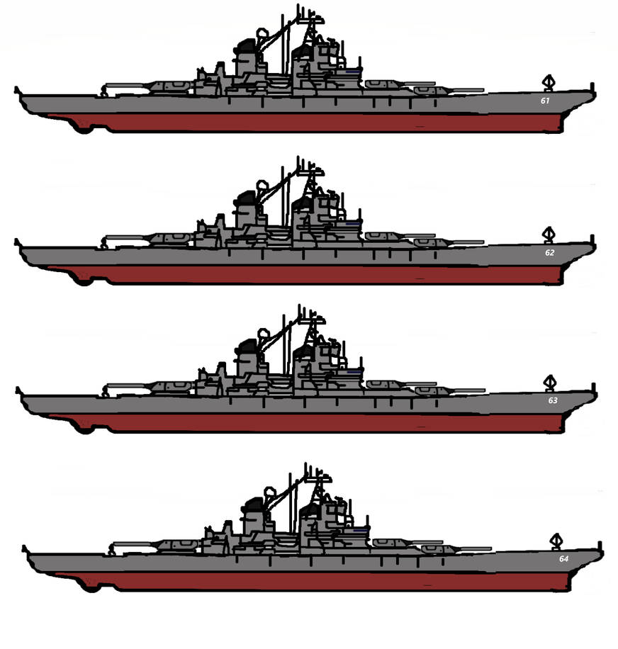 Iowa-class fast battleship by Konigstiger69 on DeviantArt