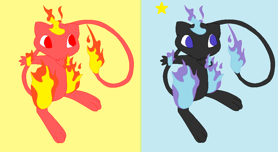 Pokemon in different type: Mew (Fire) by TimidMew on DeviantArt