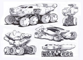 5 Vehicle Sketches