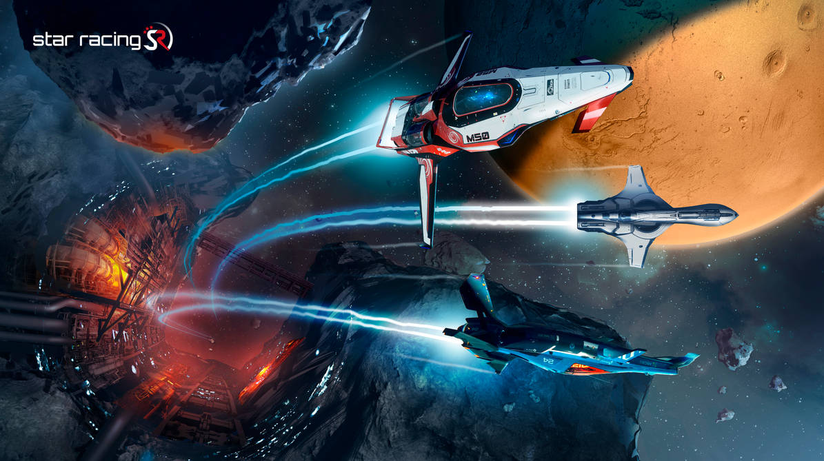 Star Racing - Asteroid-Race by visual-machine on DeviantArt