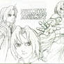 Faces of Edward Elric sketch