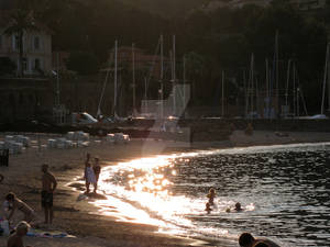 sundown at the beach