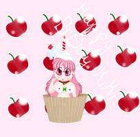 Cherry cupcake