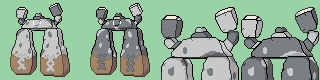 Pokemon Stonjourner Sprite 80x80 px Front and Back by Prodigal96 on ...