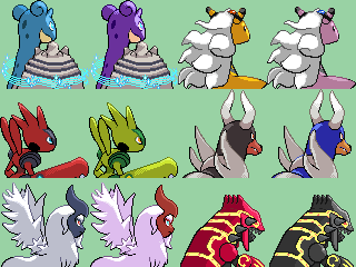 ArtStation - Pokemon XY Sprite Project Megas (2013-2016, 17 sprites)