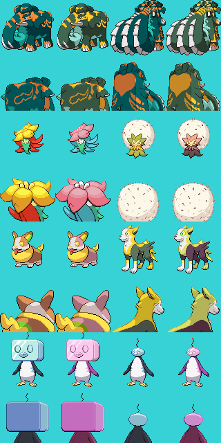 pix Pokemon Back Sprites Gen 4 galar pokemon sprites 80x80px gen 4 ds