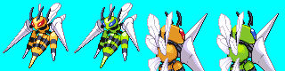 Mega Beedrill Sprites Gen 4 DS Style 80x80 px by Prodigal96 on DeviantArt
