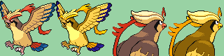 Mega Pidgeot Sprite 80x80 px Gen 4 DS Style by Prodigal96 on DeviantArt