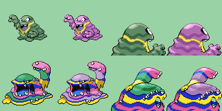 Alolan Grimer Muk Sprites 80x80 px Gen 4 DS Style by Prodigal96 on ...