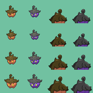 Pumpkaboo Forms Sprites Gen 4 DS Style 80x80 px by Prodigal96 on DeviantArt