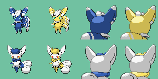 Meowstic Male Female Sprite Gen 4 DS Style 80x80px by Prodigal96 on ...