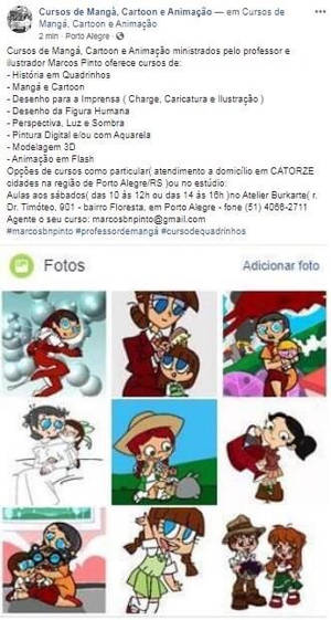 Cursos de Manga Cartoon e Animacao