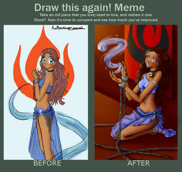 Before and After Meme: Bound to the Fire Nation