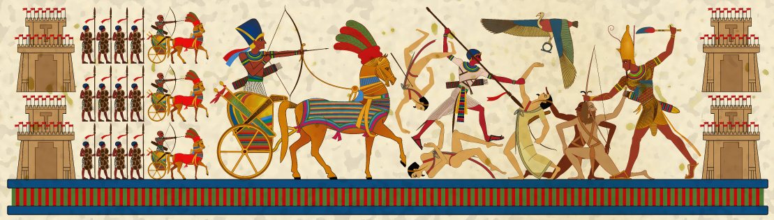 Ancient Egyptians at War - Pharaoh wall art