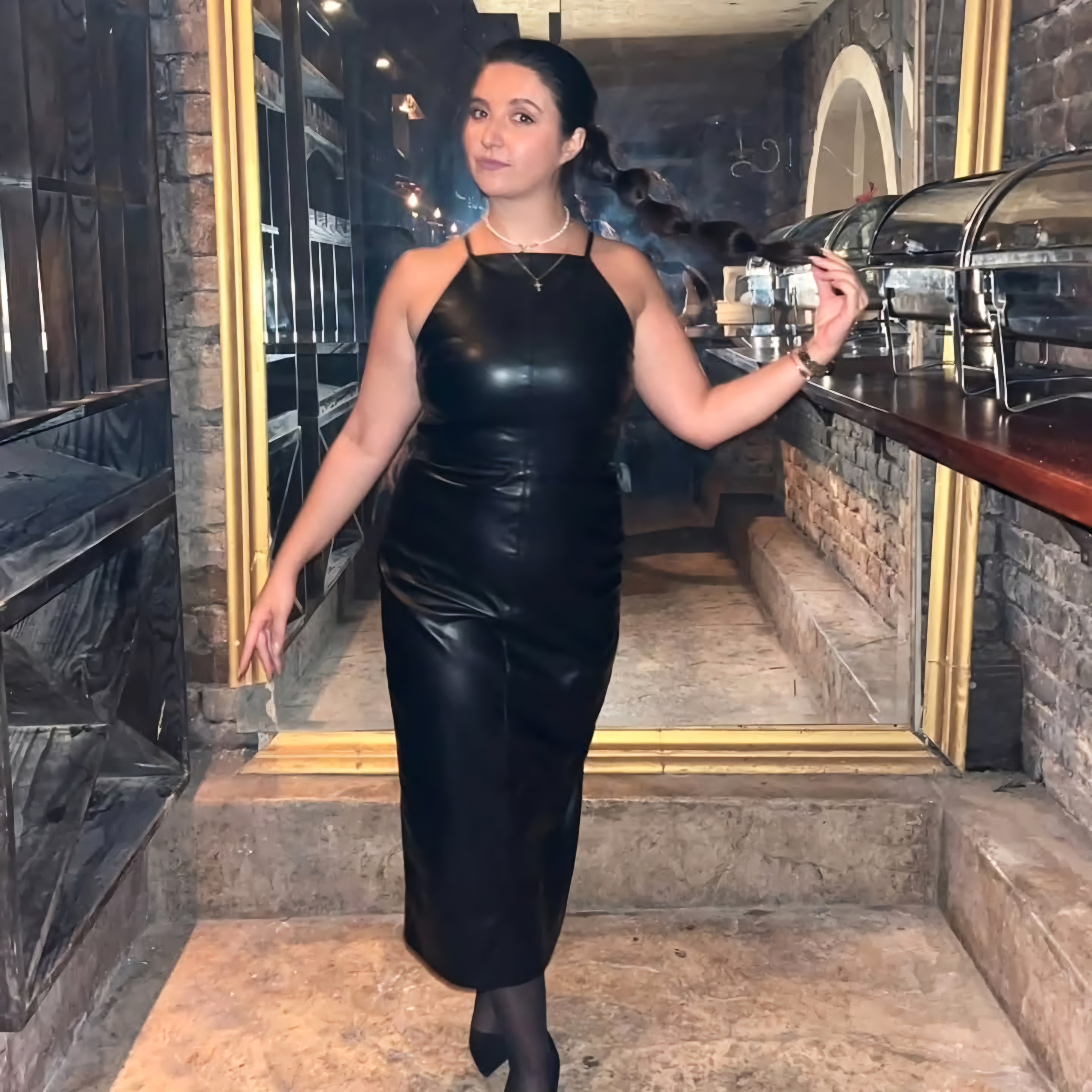 Mighty Mistress in maxi long black leather dress by SylviaSkirt on DeviantArt Mighty Mistress in maxi long black leather dress by SylviaSkirt on DeviantArt