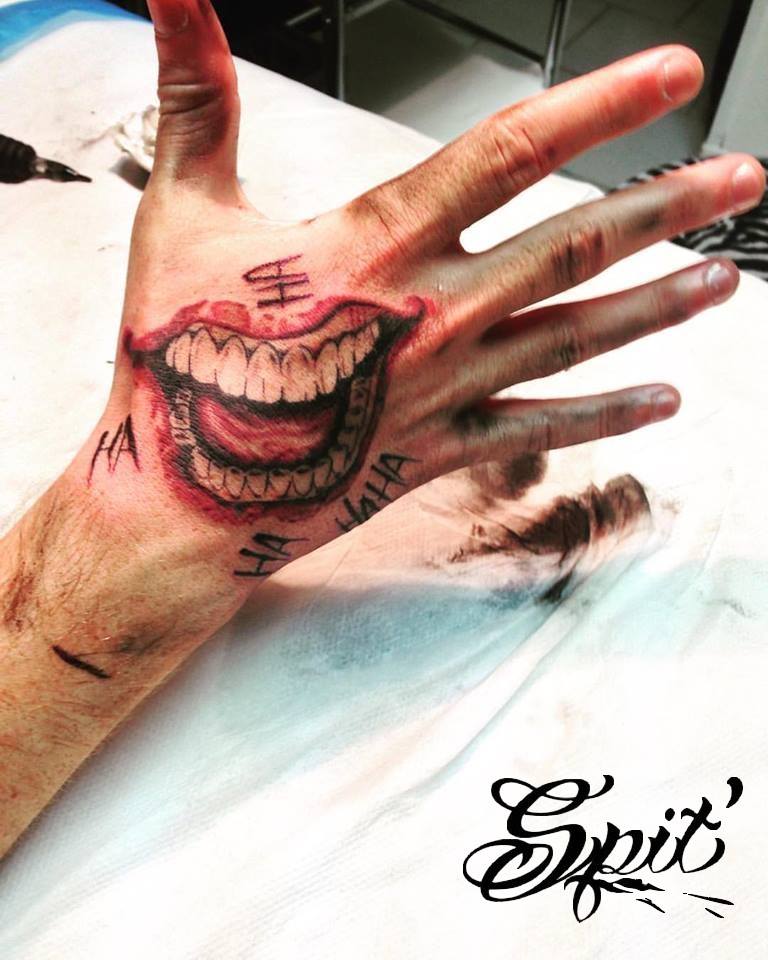 Joker Tattoo Smile Hand Best Tattoo Ideas.