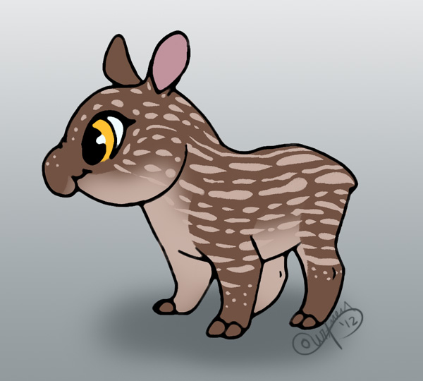 Baby Tapir by courtneydoodles on DeviantArt Baby Tapir by courtneydoodles on DeviantArt
