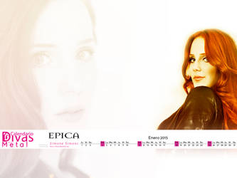 Simone Simons Calendar 2015   -enero-