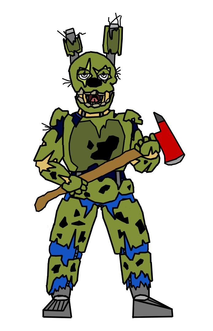 Springtrap (Colored) by UrBoiEthan on DeviantArt