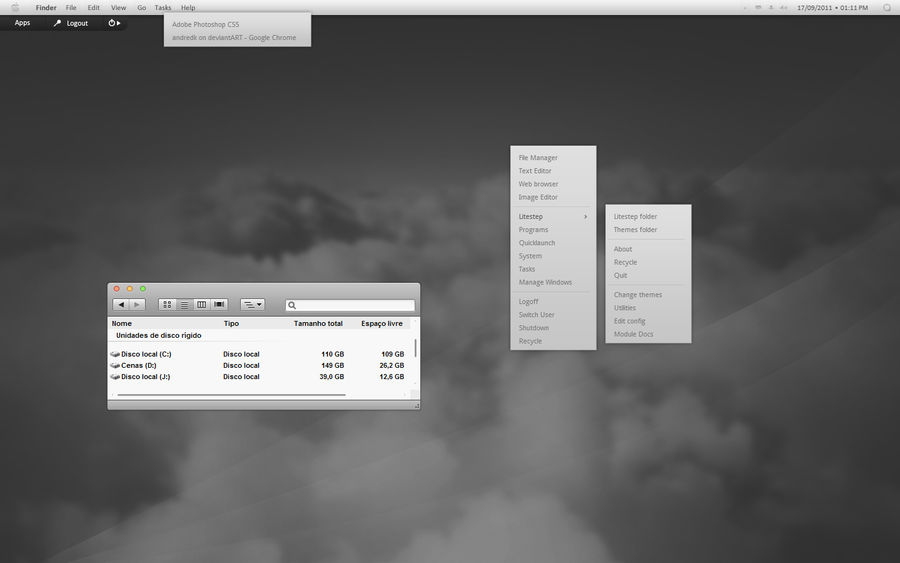 Litestep Linux Mac OS Litestep WIP by andredk on DeviantArt
