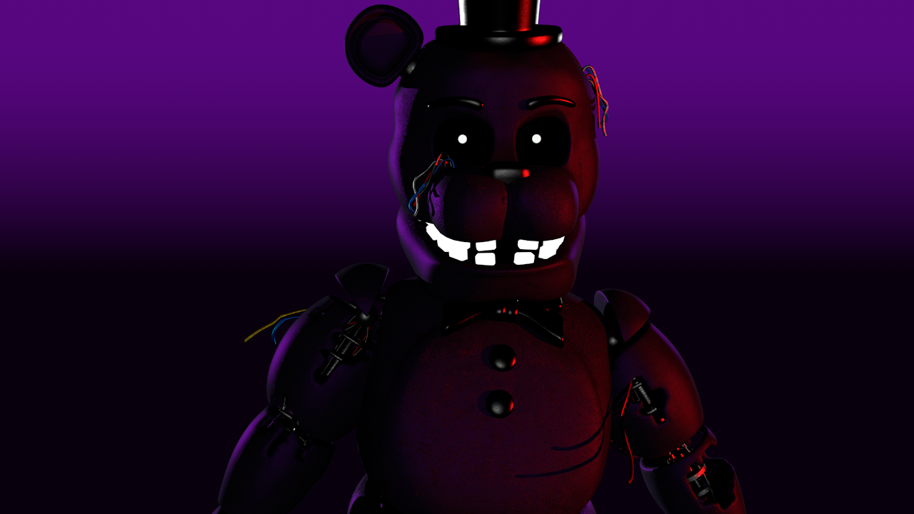 C4D FNAF POSTER: Sinister Shadow Freddy by XeroxX92 on DeviantArt