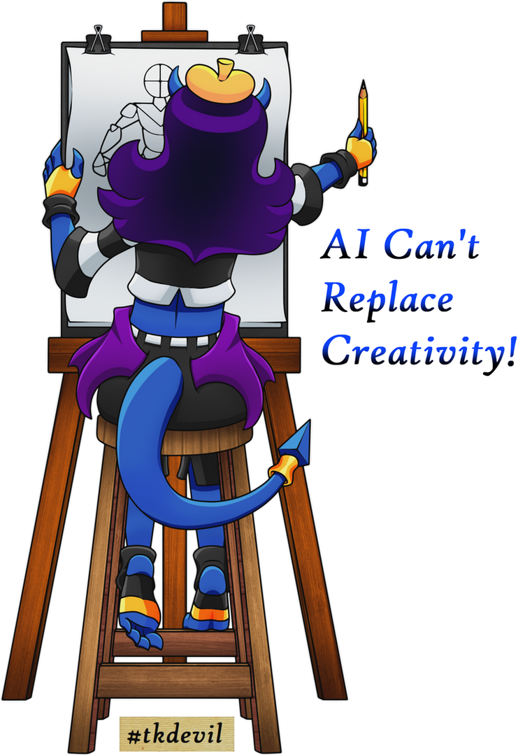 Ai Can T Replace Creativity By Tk Devil On Deviantart Ai Can T Replace Creativity By Tk Devil On Deviantart