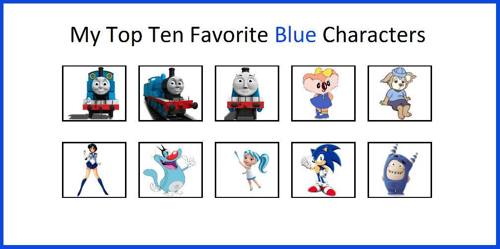My Top Ten Favorite Blue Characters by StarshineRapGirl on DeviantArt