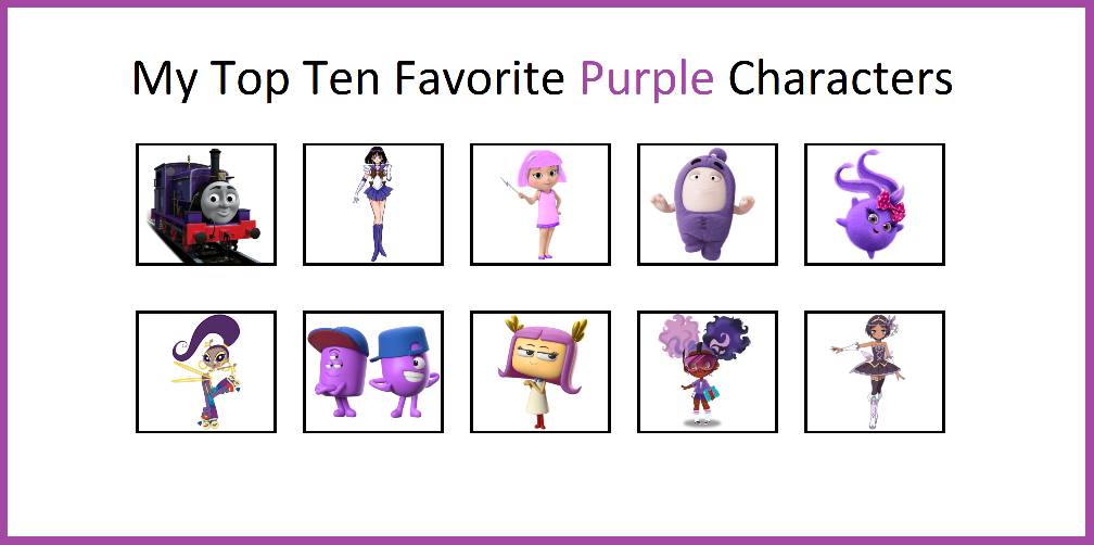 Purple Character Examples My Top Ten Favorite Purple Characters by StarshineRapGirl on DeviantArt