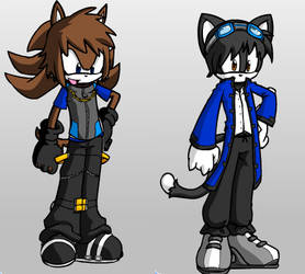 Sora the dog and Jude the cat