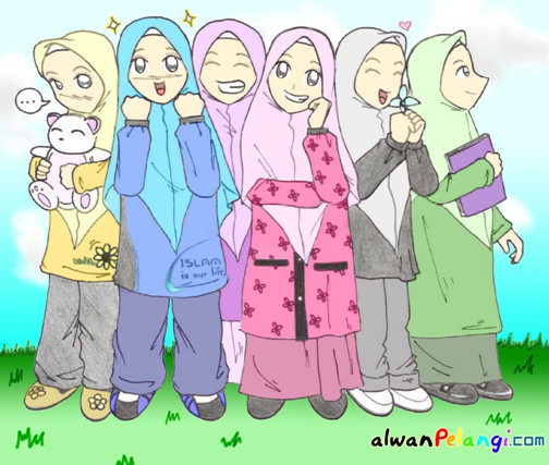 25+ Trend Terbaru Gambar Kartun Muslimah Sahabat Berenam