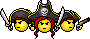Smiley Pirate Black Armed Team - 003 by Connerieman