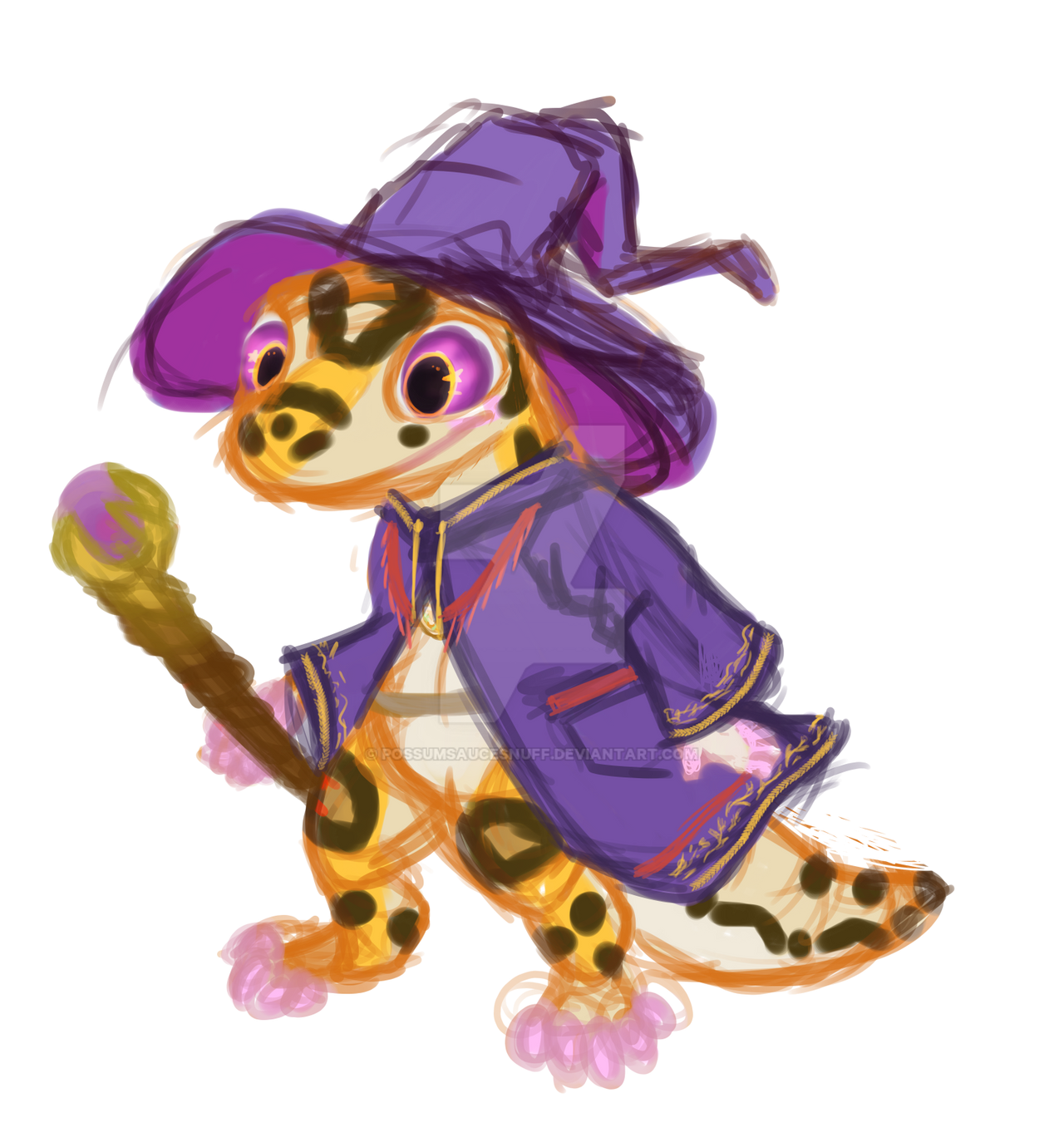 Lizard Wizard Draw Wizard Lizard by PossumSauceSnuff on DeviantArt