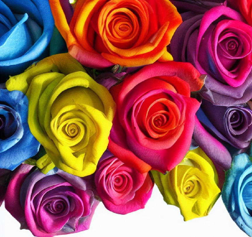 Dyed Multi Colored Roses Multi-Colored Roses 10/14/2022 by phoenixrising77Patty on DeviantArt