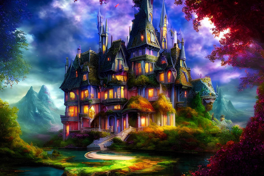 Magic Houses Draw Fantasy Houses Magic 11/9/2022 by phoenixrising77Patty on DeviantArt