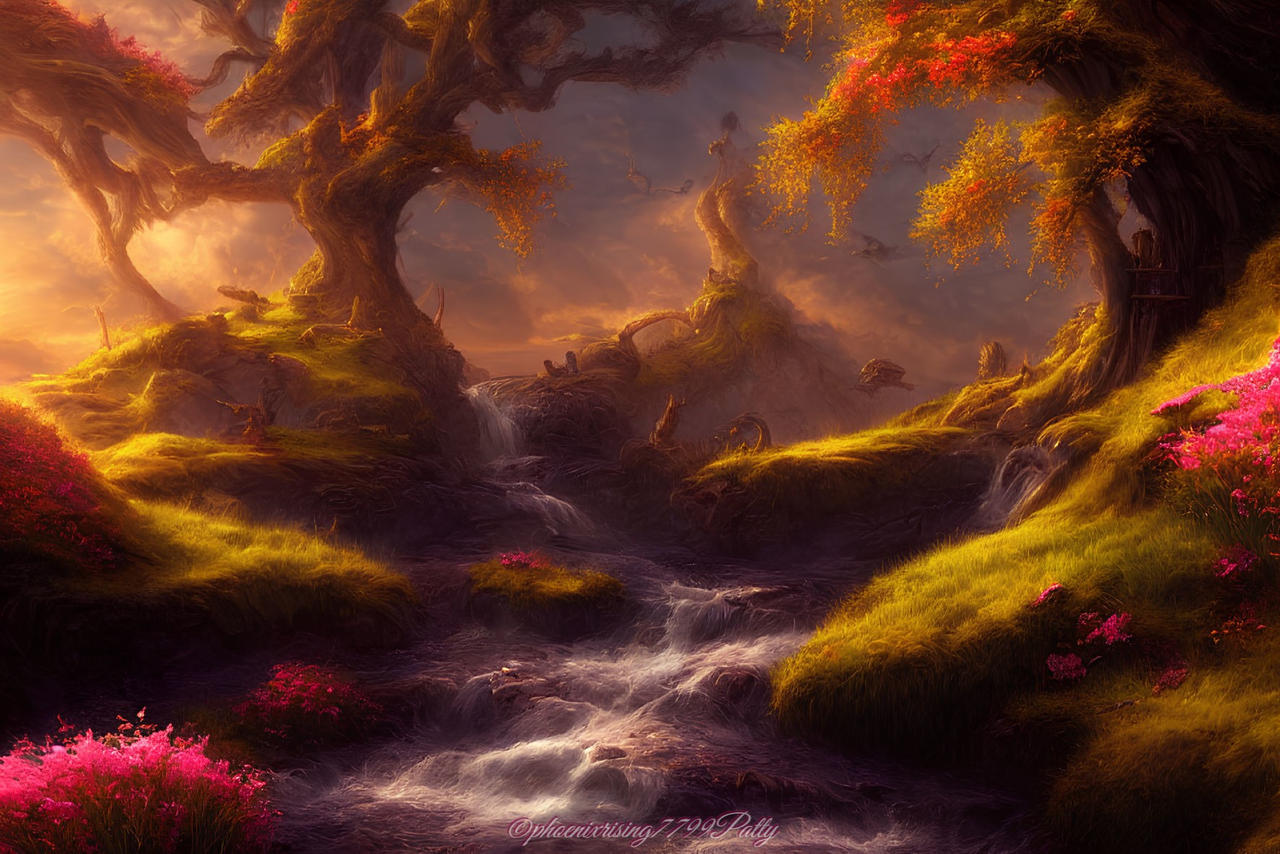 Fantasy spring landscape 11/19/2022 by phoenixrising77Patty on DeviantArt