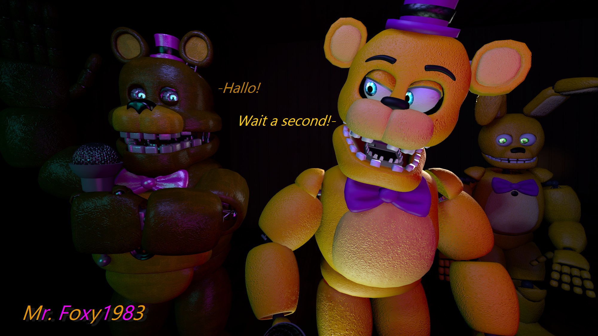 unwithered fredbear and springbonnie : r/fivenightsatfreddys