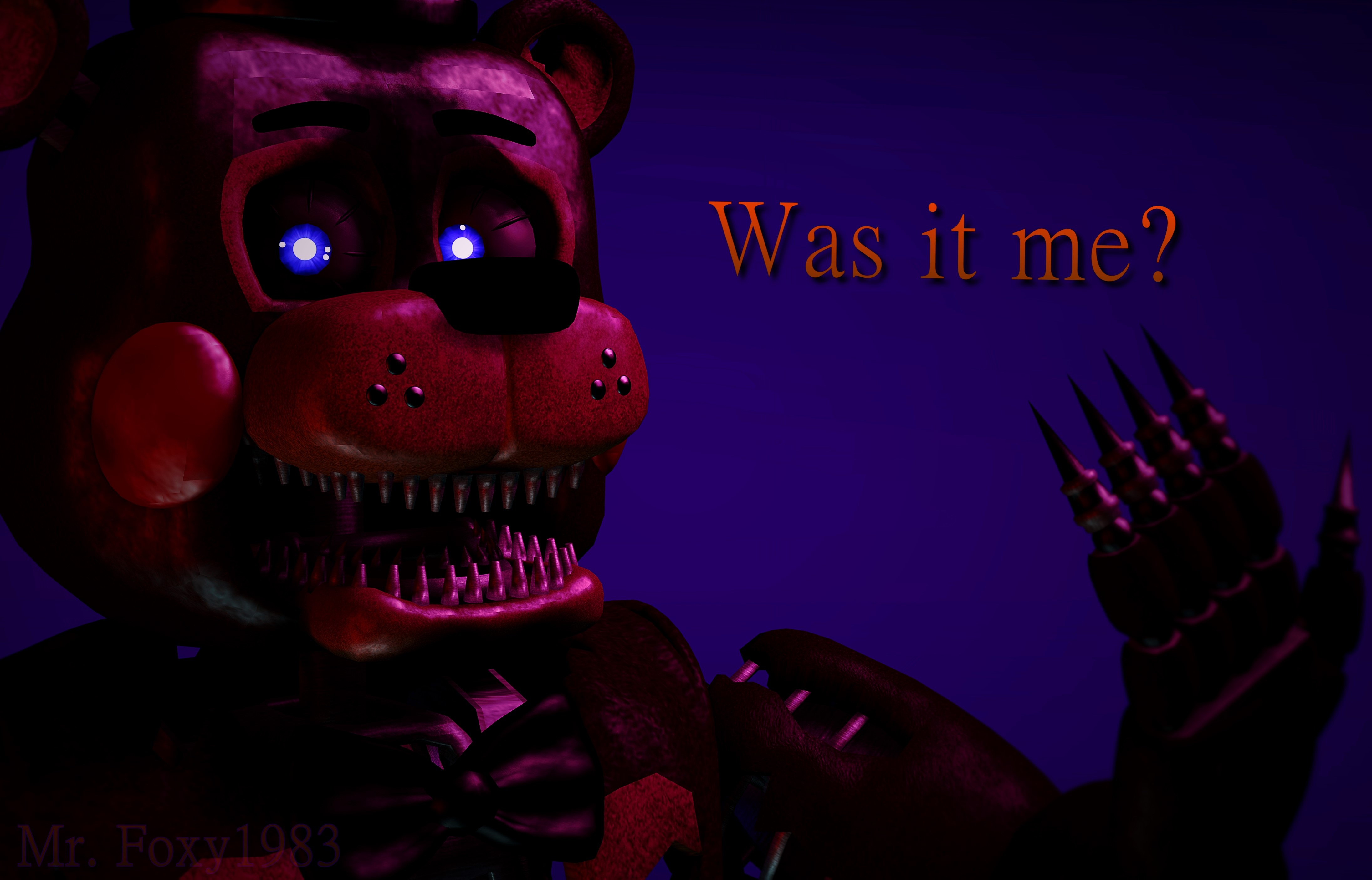 FNaF 4 Nightmare Freddy Teaser Remake by Puppetio on DeviantArt