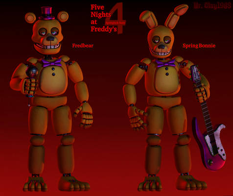 [Blender/FNAF] Finalized Springlocks Showcase