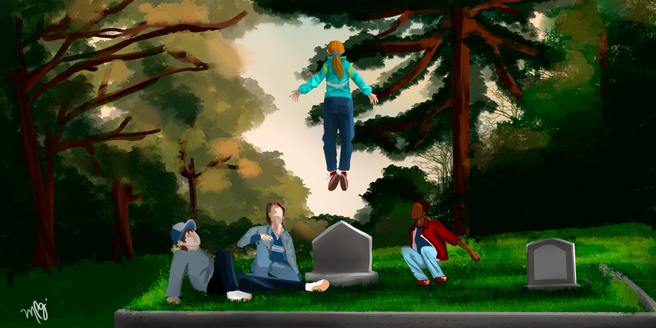 Stranger Things Fanart Max Floating by peachynaru on DeviantArt