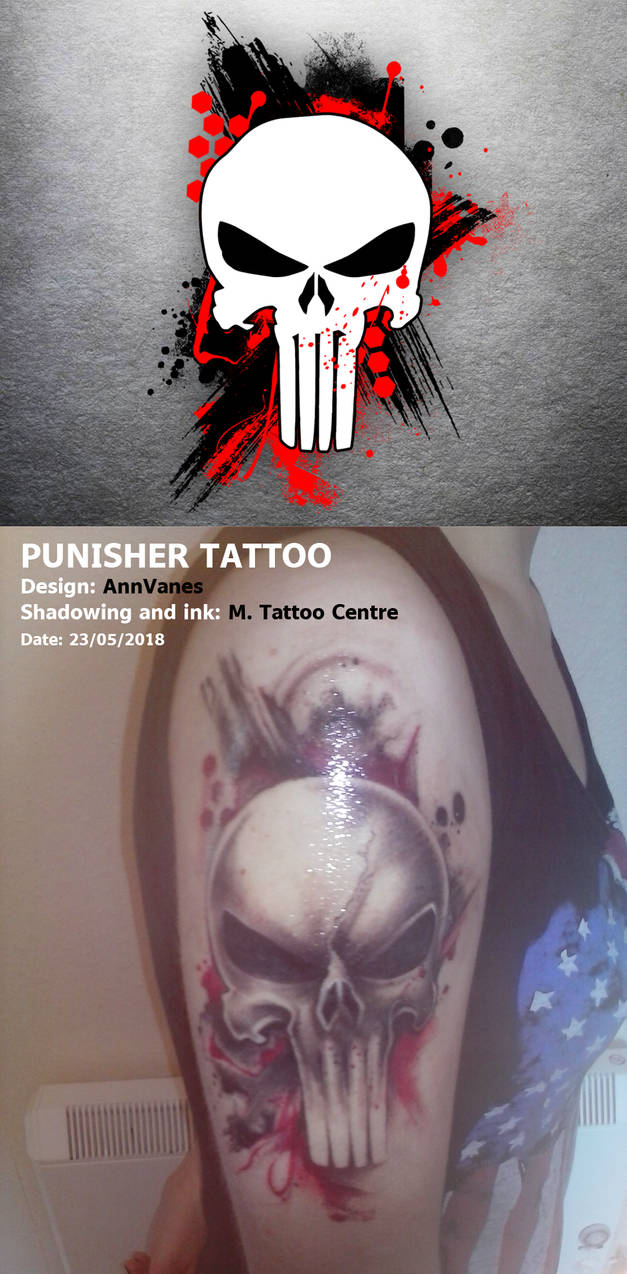 Punisher tattoo by AnnVanes on DeviantArt