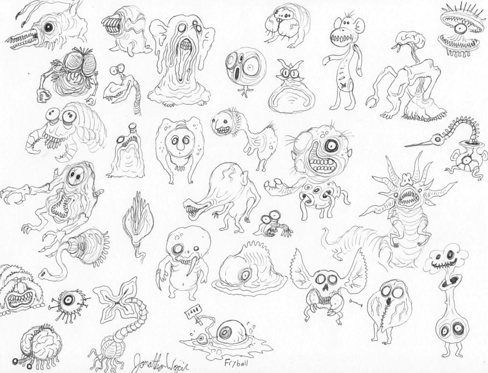 Random monsters I by scythemantis on DeviantArt