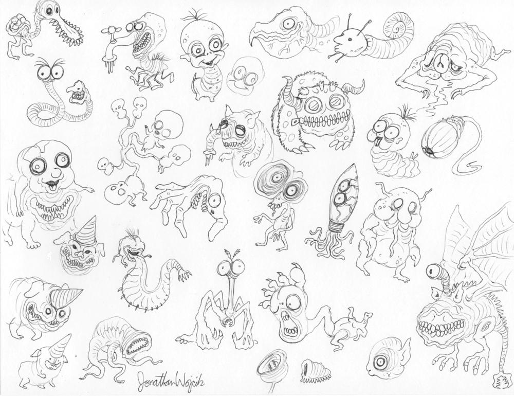 Random Monsters II by scythemantis on DeviantArt