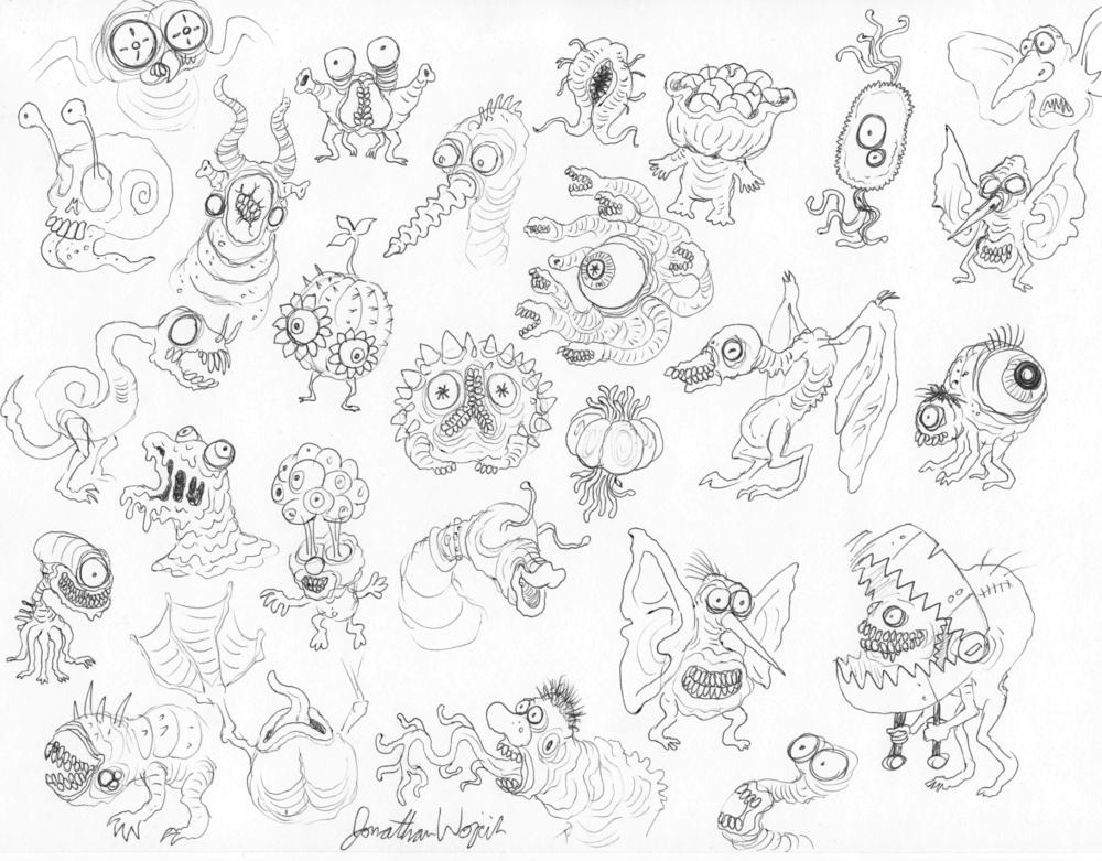 Random Monsters III by scythemantis on DeviantArt