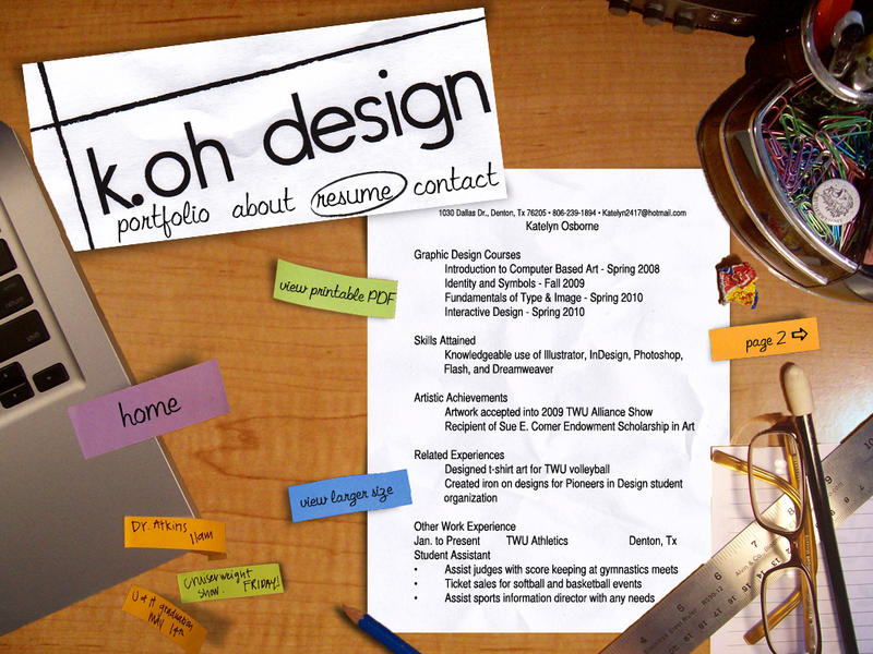 K.Oh Design: Resume