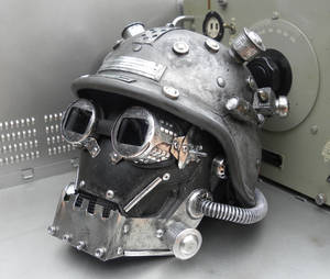 Dieselpunk Mask MK V with helmet by Zilochius