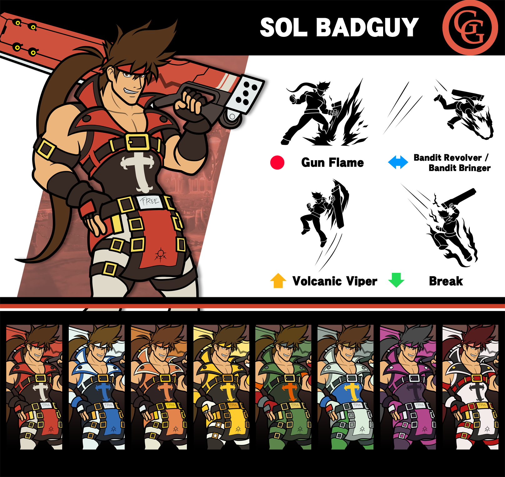 Super Smash Bros. Sol Badguy by P-Fritz on DeviantArt