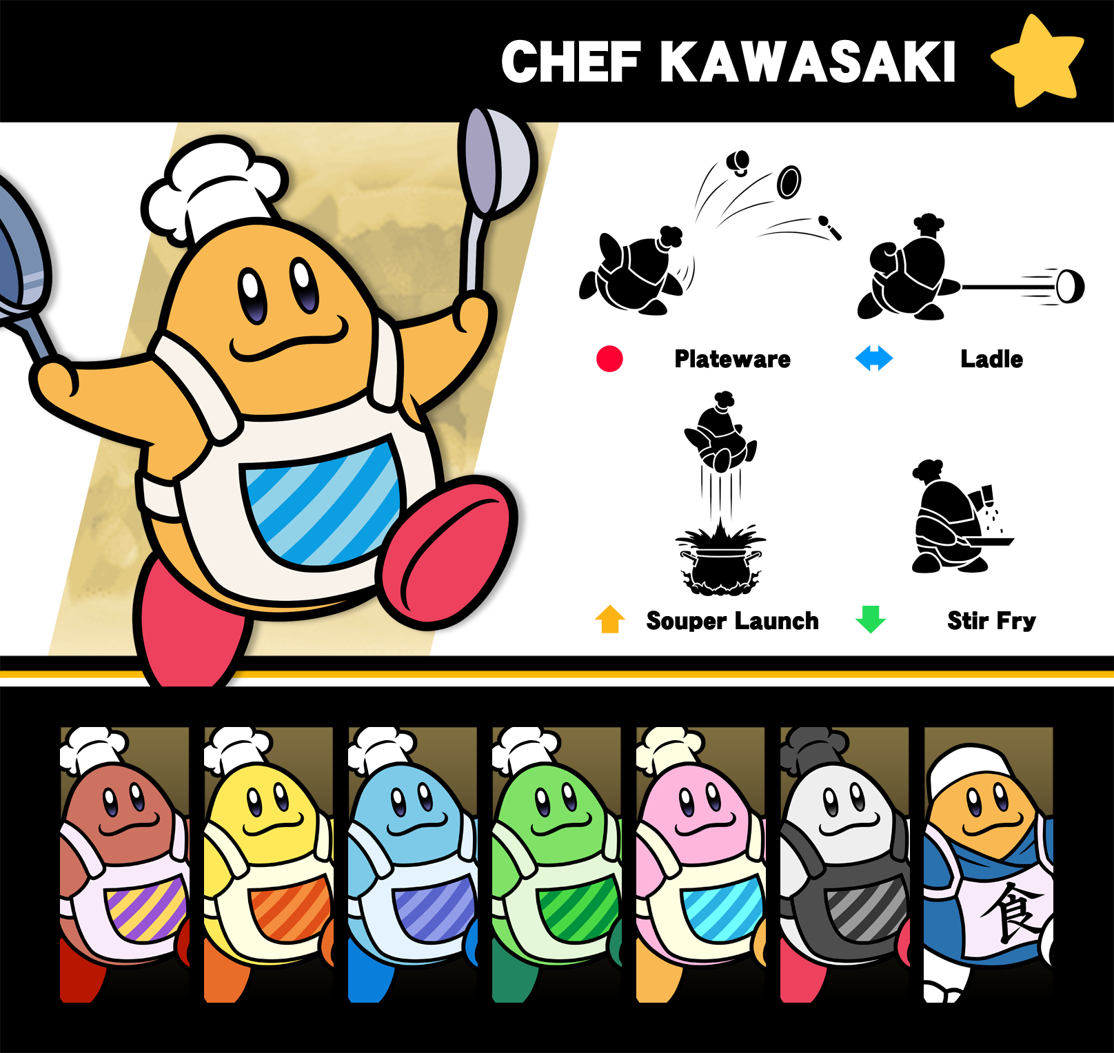 T liberal mørke Super Smash Bros. Chef Kawasaki by P-Fritz on DeviantArt
