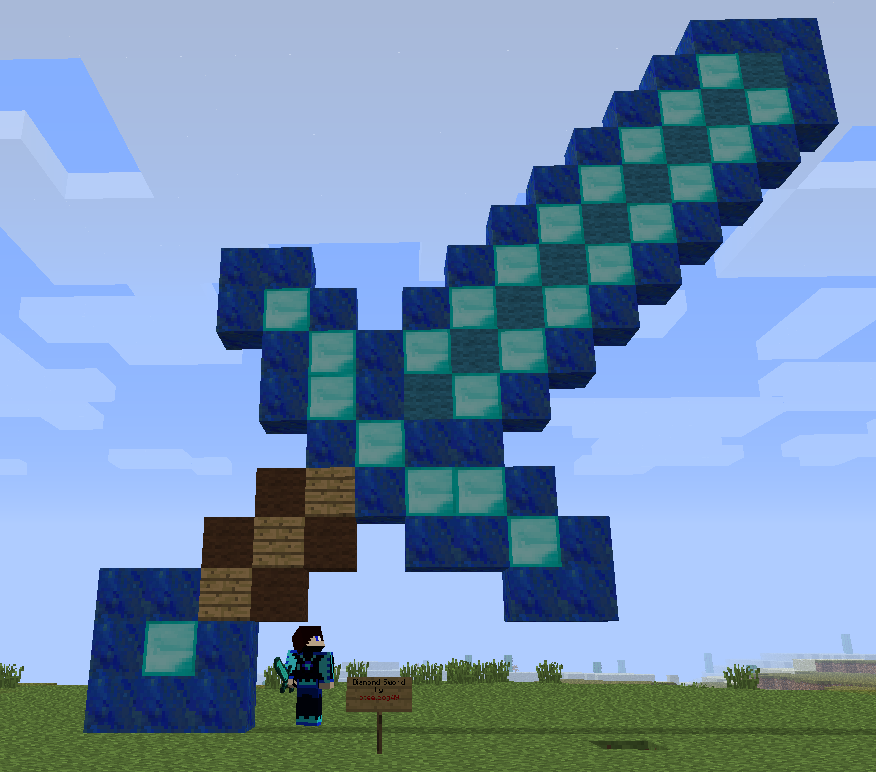 Diamond Sword Pixel Art By Sebastianmichaeils On Deviantart