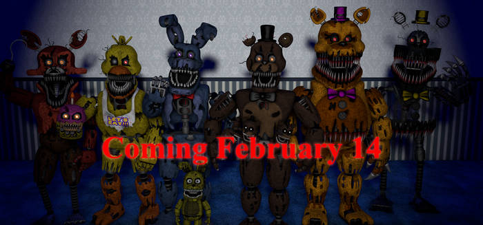 All FNAF 4 Animatronics by LandynGunderfan on DeviantArt