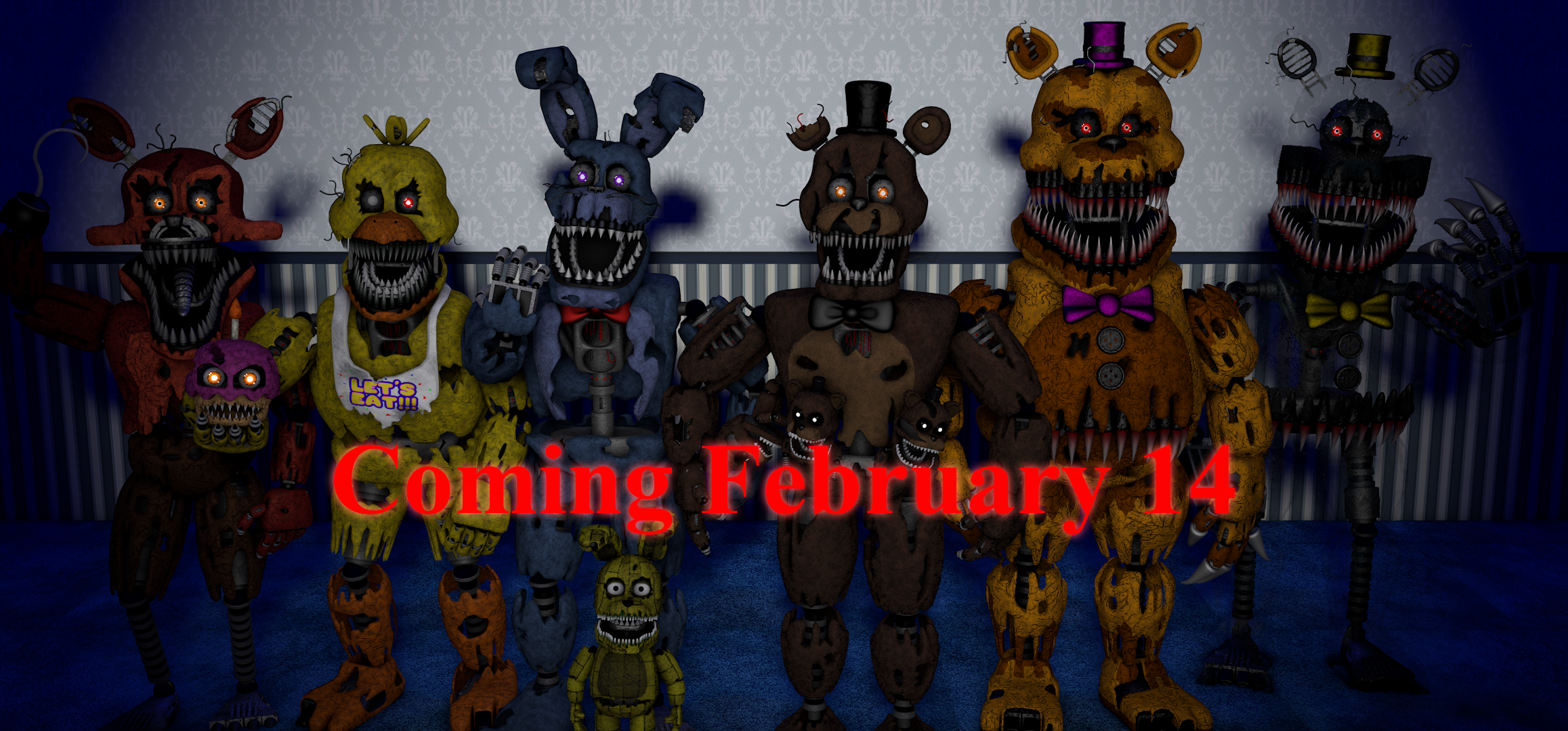 C4D) Fredbear And Friends by freddygamer24 on DeviantArt